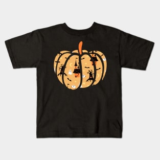 Freaky Trees and Halloween Houses Kids T-Shirt